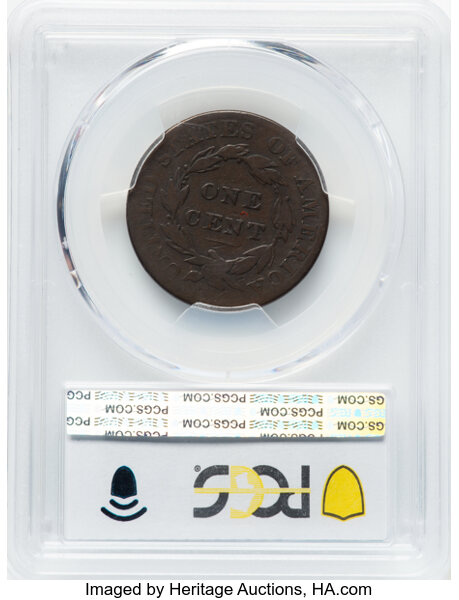 image for: 1823 1C N-2, R.2, Good 4 PCGS. PCGS Population: 20 in 4, 148 finer (9/25). CDN: $125 Whsle. Bid for NGC/PCGS Good 4 . Minta...