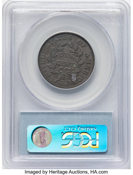 thumbnail for: 1803 No Stems, S-243  1c PCGS F15 BN