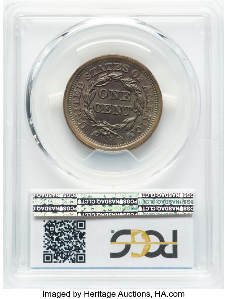 thumbnail for: 1852 N-8 1c PCGS MS65 BN