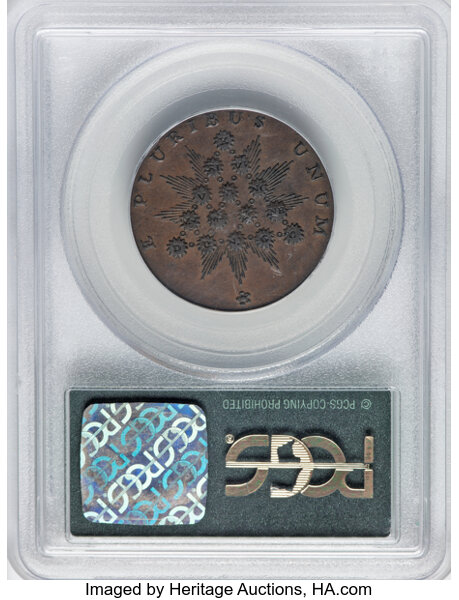 image for: (1792-94) Cent Kentucky Token, Lancaster Edge, Breen-1156, W-8810, R.5, AU55 PCGS. Housed in a Generation 3.1 green label h...