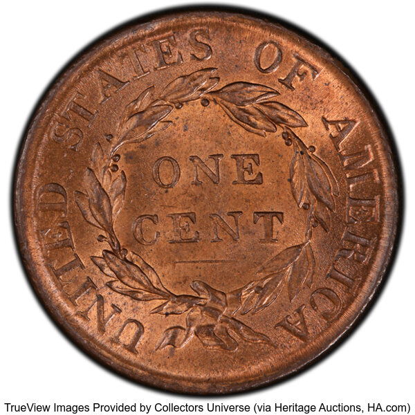 image for: 1818 1C N-10, R.1, MS62 Red and Brown PCGS. PCGS Population: 66 in 62, 204 finer (11/25). CDN: $660 Whsle. Bid for NGC/PCGS...