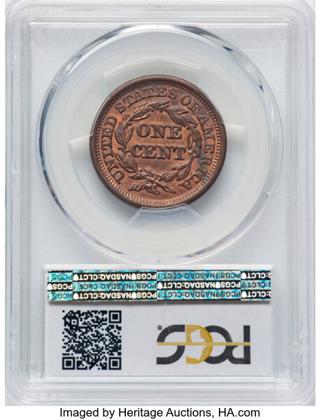 thumbnail for: 1848 N-20 1c PCGS MS63 BN