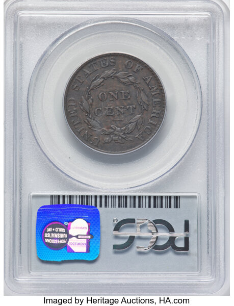thumbnail for: 1823 Original, N-2 1c PCGS VF35 BN CAC