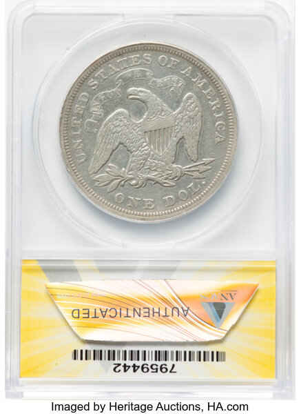 1871 $1 P1 CAC thumbnail 21