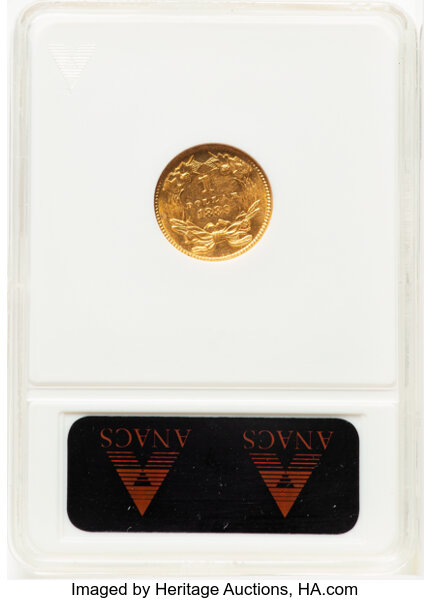 image for: 1889 G$1 MS61 Prooflike ANACS. Housed in a small-sized holder.  Mintage 29,000. ...
