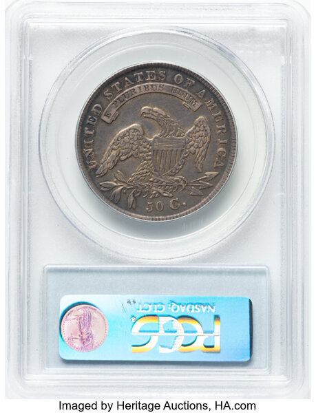 image for: 1836 50C Lettered Edge, O-102, Low R.4, VF35 PCGS. Ex: Manhattan Collection. PCGS Population: 2 in 35, 15 finer (11/25). CD...