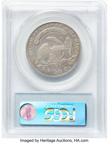 image for: 1832 50C Small Letters, O-104, R.4, VG10 PCGS. Ex: Manhattan Collection. PCGS Population: 1 in 10, 20 finer (11/25). CDN: $...