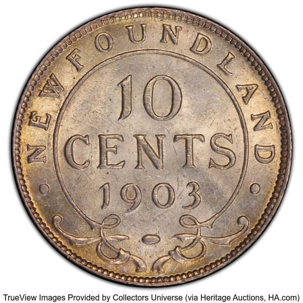image for: Canada: Newfoundland. Edward VII 10 Cents 1903 MS63 PCGS,...