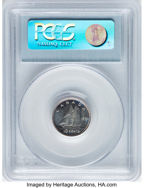 image for: Canada: George VI 10 Cents 1944 MS65 PCGS,...