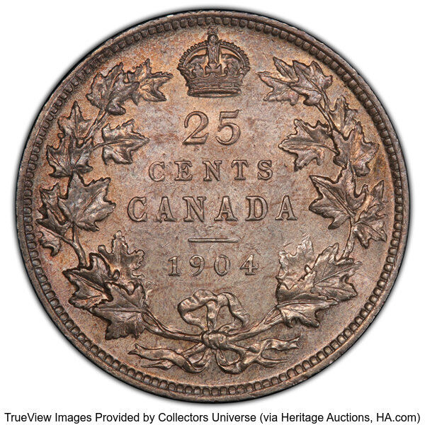 thumbnail for: 1904 25c PCGS AU58
