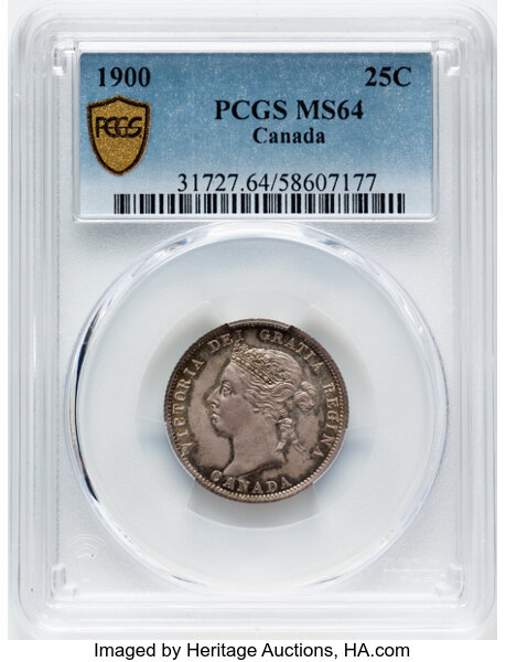 thumbnail for: 1900 25c PCGS MS64