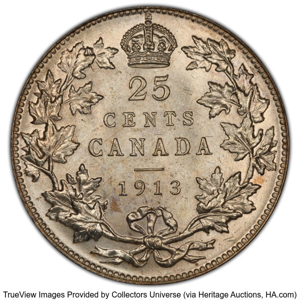 thumbnail for: 1913 25c PCGS MS64