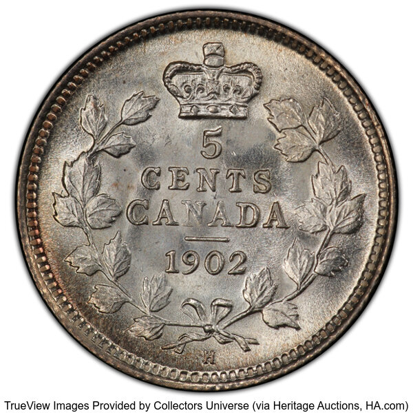 thumbnail for: 1902-H Small H S5c PCGS MS65