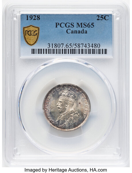 thumbnail for: 1928 25c PCGS MS65