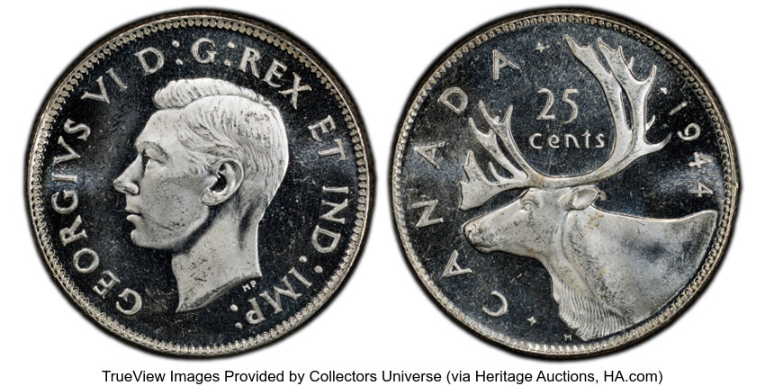 thumbnail for: 1944 25c PCGS MS65