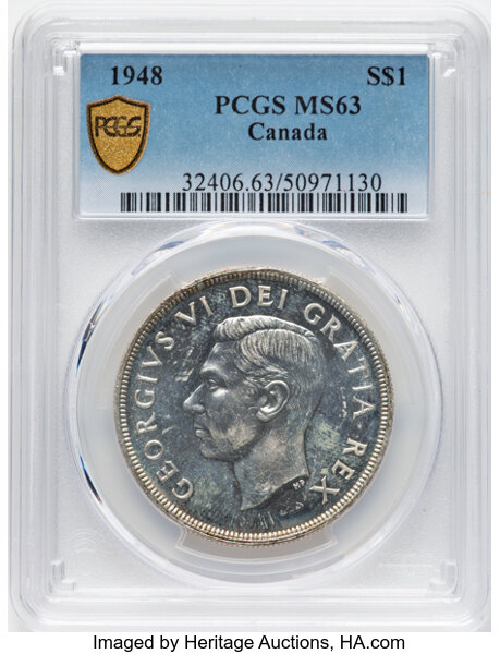 image for: 1948 S$1  PCGS MS63