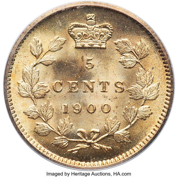 thumbnail for: 1900 Wide O S5c PCGS MS65