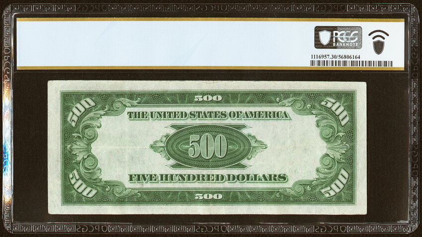image for: Fr. 2202-G $500 1934A Federal Reserve Note. PCGS Banknote Very Fine 30....