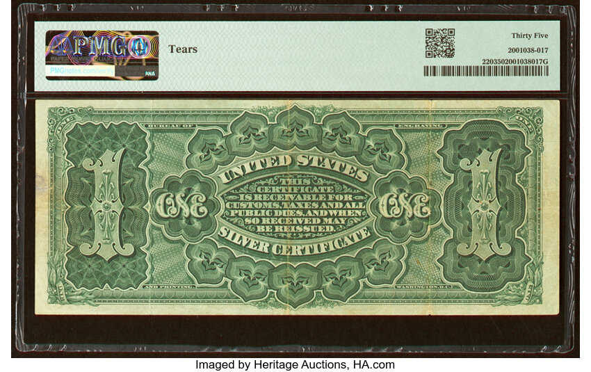image for: Fr. 220 $1 1886 Silver Certificate PMG Choice Very Fine 35....
