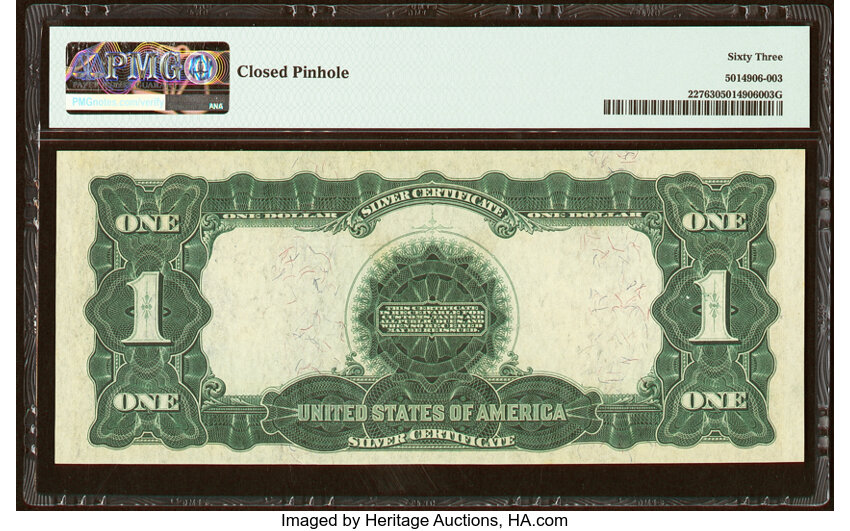 image for: Fr. 227 $1 1899 Silver Certificate PMG Choice Uncirculated 63....