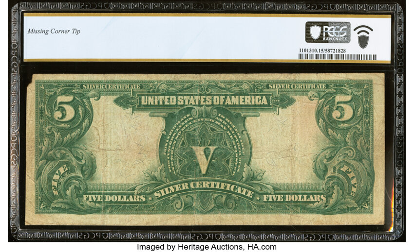 image for: Fr. 277 $5 1899 Silver Certificate PCGS Banknote Choice Fine 15....