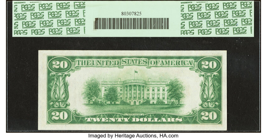 image for: Fr. 2050-C $20 1928 Federal Reserve Note. PCGS Gem New 66PPQ....