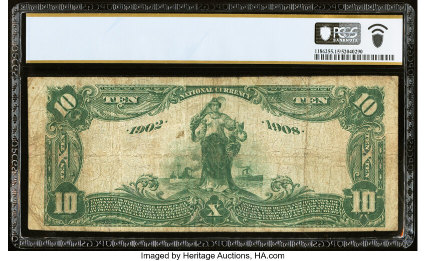 image for: Fort Worth, TX - $10 1902 Date Back Fr. 618 The Farmers & Mechanics National Bank Ch. # (S)4004 PCGS Banknote Choice Fine 15....