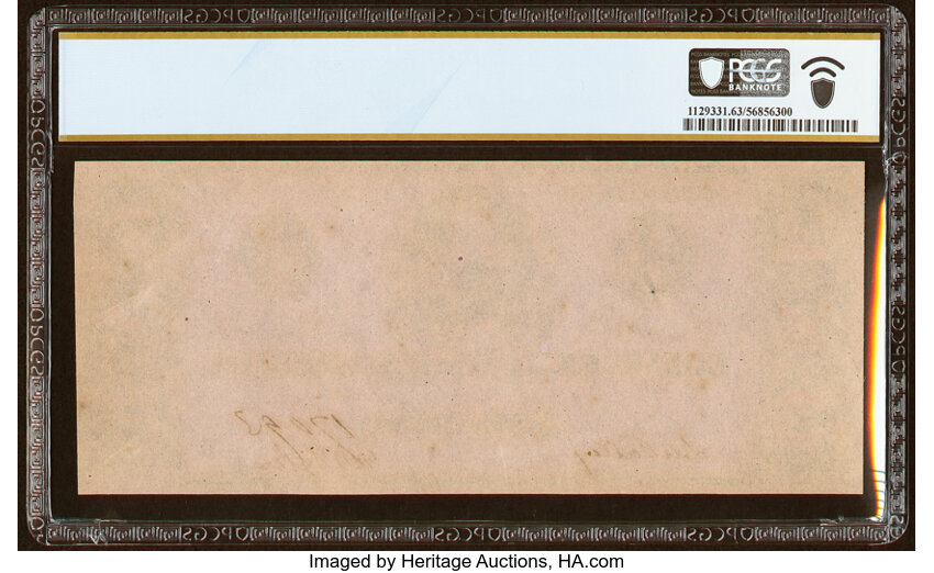 image for: T55 $1 1862 PF-2 Cr. 397 PCGS Banknote Choice Unc 63....