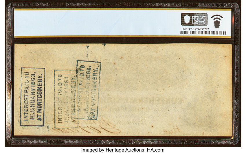 image for: T39 $100 1862 PF-5 Cr. 290 PCGS Banknote Choice Unc 63....