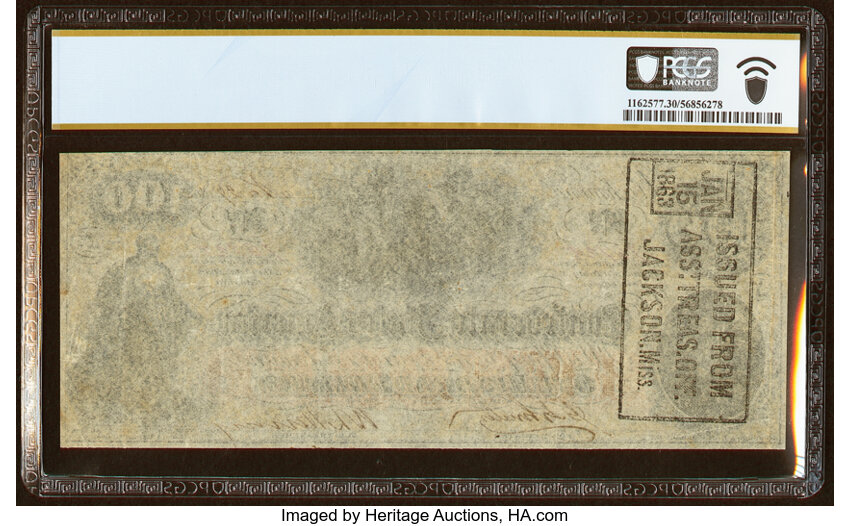image for: T41 $100 1862 PF-20 Cr. 316A PCGS Banknote Very Fine 30....