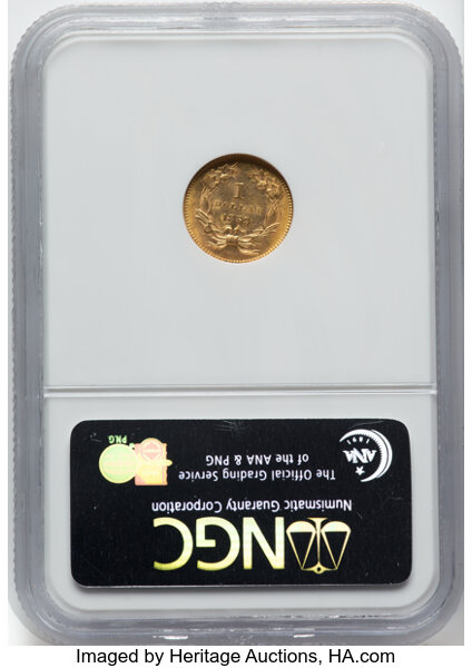 image for: 1859 G$1 NGC MS62