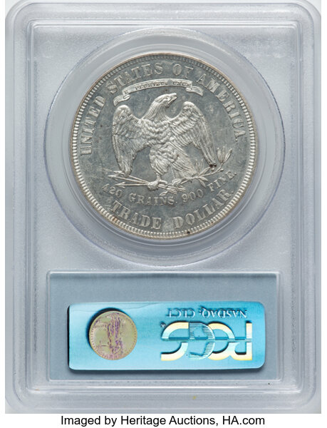 thumbnail for: 1877 Trade$ PCGS MS61