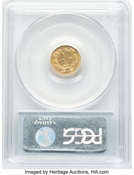 image for: 1858-S G$1 PCGS AU55
