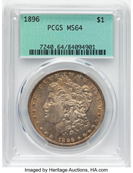 Bid on 1896 $1 PCGS MS64 | Greysheet Marketplace