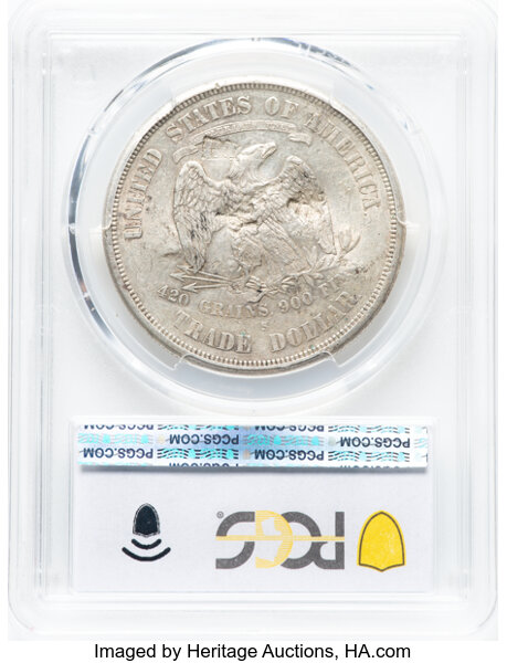 image for: 1875-S/CC Chopmarked Trade$ PCGS AU53
