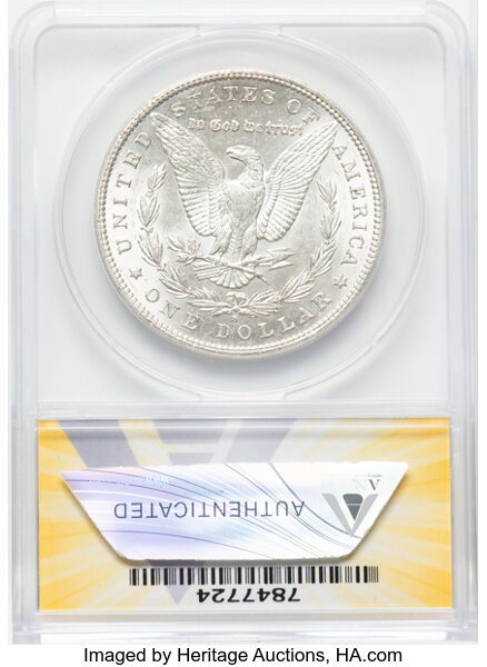 image for: 1899-S $1 Doubled Date, VAM-7, AU58 ANACS. A Top 100 Variety....