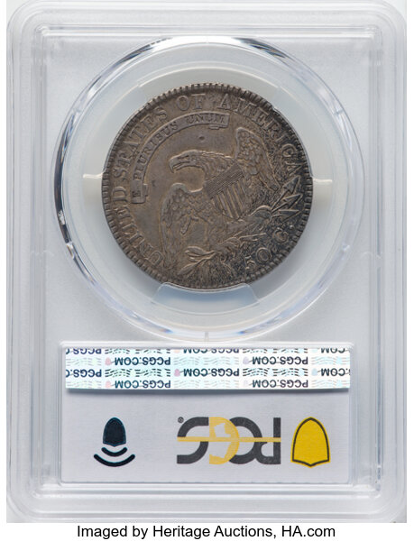 image for: 1821 50C O-101a, R.1, VF35 PCGS.  CDN: $230 Whsle. Bid for NGC/PCGS VF35. Mintage 1,305,797....