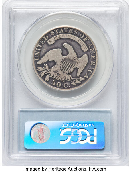image for: 1830 50C Small 0, O-103, R.1, VG10 PCGS. Ex: Manhattan Collection. PCGS Population: 1 in 10, 43 finer (11/25). CDN: $66 Whs...