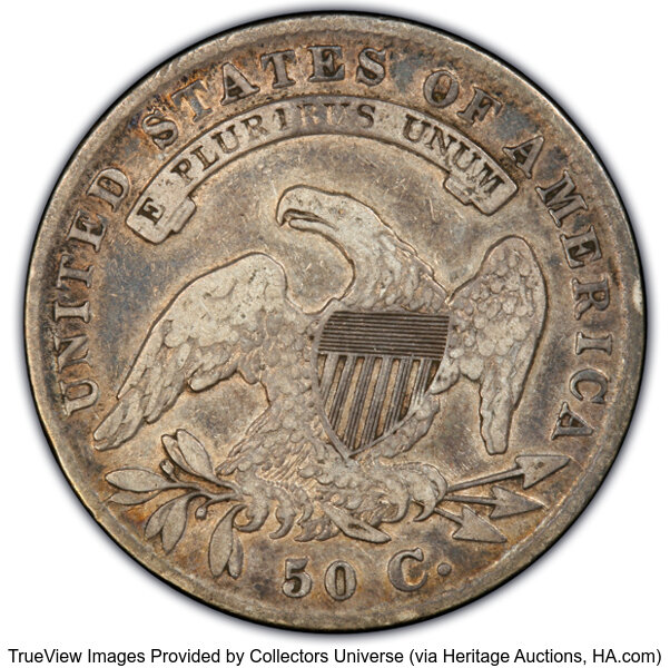 image for: 1835 50C O-101, R.1, VF25 PCGS. Ex: Manhattan Collection. PCGS Population: 1 in 25, 47 finer (11/25). CDN: $110 Whsle. Bid ...