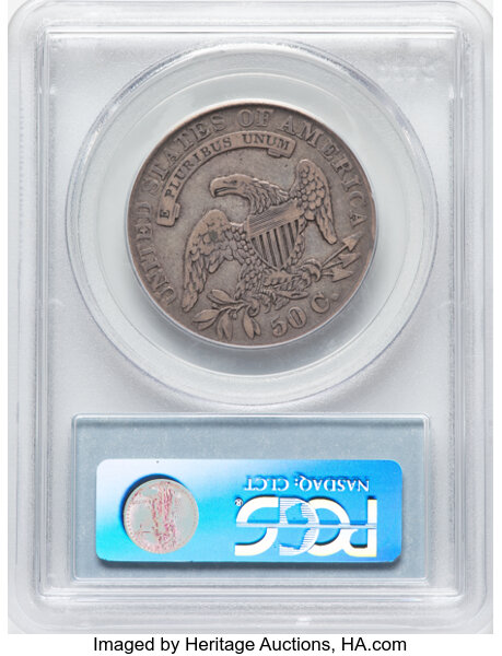 image for: 1833 50C O-103, R.2, VF30 PCGS. Ex: Manhattan Collection. PCGS Population: 5 in 30, 20 finer (11/25). CDN: $120 Whsle. Bid ...