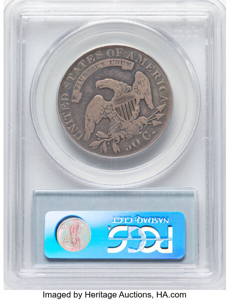 image for: 1832 50C Small Letters, O-112, R.2, Fine 12 PCGS. Ex: Manhattan Collection. PCGS Population: 2 in 12, 27 finer (11/25). CDN...