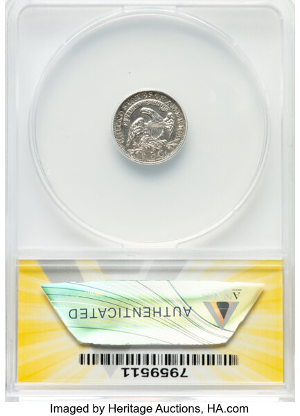 image for: 1834 H10C V-1, LM-2, R.1 -- Scratched, Cleaned -- ANACS Details. AU55 Details. Mintage 1,480,000....