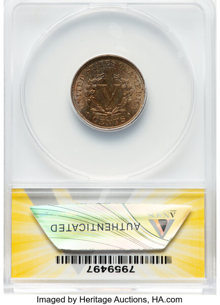 image for: 1888 5c ANACS AU55
