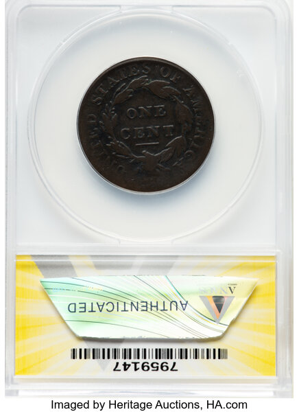 image for: 1808 1C S-279, B-3, R.1, AG3 ANACS.  Mintage 1,007,000....