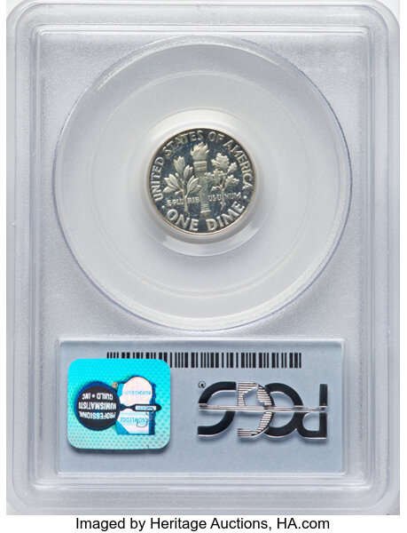 image for: 1961 10C PR69 Deep Cameo PCGS. PCGS Population: 68 in 69 Deep Cameo, 4 finer (11/25). ...