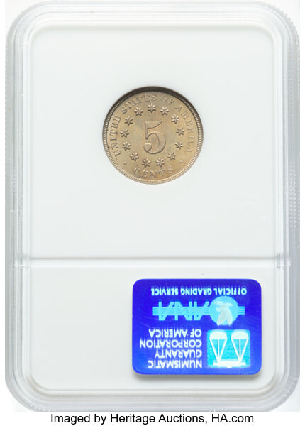 image for: 1868 5c NGC MS64