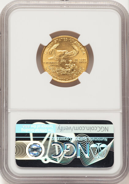 image for: 1993 $10 Quarter-Ounce Gold Eagle MS68 NGC. NGC Census: (52/3791)....