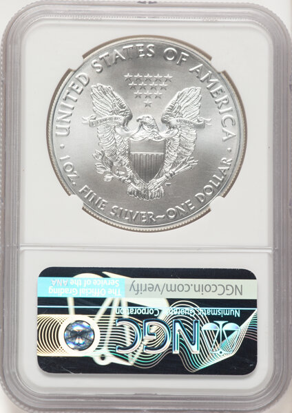 image for: 2018-W $1 Silver Eagle, Struck at West Point Mint, First Day of Issue, MS70 NGC. Authentic hand-signed, Charles Vickers....