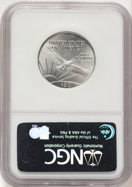 image for: 2004 $50 Half-Ounce Platinum Eagle, MS70 NGC.  CDN: $843.65 Whsle. Bid for NGC/PCGS MS70....