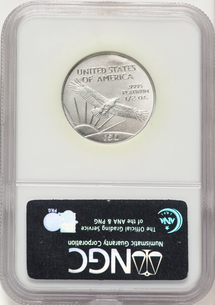 image for: 2004 $50 Half-Ounce Platinum Eagle, MS70 NGC.  CDN: $843.65 Whsle. Bid for NGC/PCGS MS70....